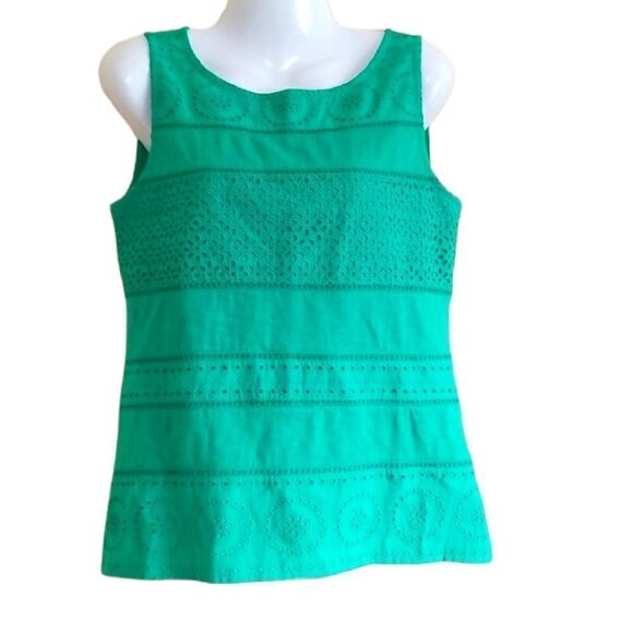 Talbots Green Top Sz Small - Picture 1 of 6